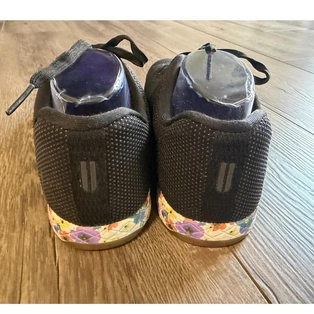 NOBULL Black Impact Daisy Floral Trainer Sneakers Womens 12.5 Mens 11